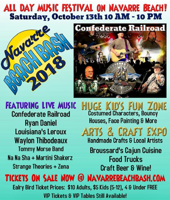 WHERE TO BUY YOUR TICKETS FOR NAVARRE BEACH BASH 2018 • Navarre Newspaper