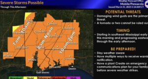 SRC has been upgraded to an enhanced risk for severe weather